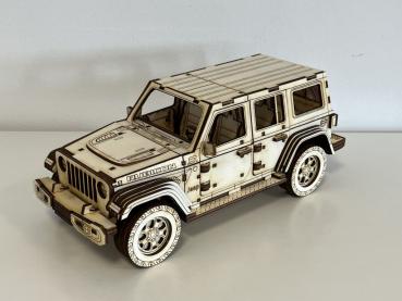 Offroad Car JL as 3D large model - side viewl